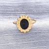 304 Stainless Steel Enamel Cuff Rings RJEW-D306-31G-4