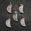 Natural Rose Quartz Pendants G-Z022-05E-1