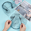 Olycraft 2Pcs 2 Colors Mesh Veil Cloth Hair Bands FIND-OC0003-95A-3