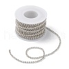 Brass Rhinestone Strass Chains CHC-T001-SS12-01S-4