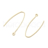 Brass Earring Hooks KK-B134-27G-2