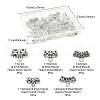 25Pcs 5 Style Tibetan Style Alloy Tube Bails FIND-YW0003-13-4