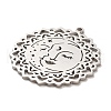 Non-Tarnish 304 Stainless Steel Pendants STAS-B054-09P-2