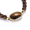 Natural Tiger Eye Braided Bead Bracelets BJEW-JB04210-03-2