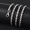 Tarnish Resistant 304 Stainless Steel Rope Chain Necklaces X-STAS-M174-013P-4