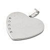 304 Stainless Steel Pendants STAS-F313-04P-2