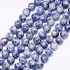 Natural Blue Spot Jasper Bead Strands G-F425-26-1
