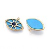 304 Stainless Steel & Acrylic Pendants STAS-N109-160G-2