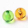 Mixed Round Transparent Acrylic Beads X-PL572Y-2