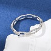 Sterling Silver Cubic Zirconia Adjustable Finger Rings for Women RJEW-B128-03-2