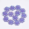 Resin Rhinestone Cabochons CRES-T012-04I-1