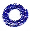 Electroplate Transparent Glass Beads Strands GLAA-T032-T4mm-AB16-2