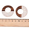 Epoxy Resin & Walnut Wood Pendants RESI-T057-09D-3
