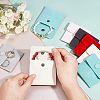  12Pcs 6 Colors Square Velvet Jewelry Bags TP-NB0001-25-4