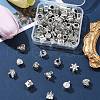 60Pcs 12 Style Tibetan Style Alloy European Beads TIBEB-FS0001-04-7