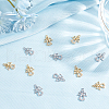 Beebeecraft 20Pcs 2 Colors Brass Micro Pave Clear Cubic Zirconia Pendants KK-BBC0001-48-4