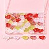 50Pcs Glass Connector Charms PALLOY-FZ00019-8
