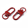Spray Painted Eco-Friendly Alloy Swivel Snap Hooks Clasps PALLOY-T080-02G-NR-3