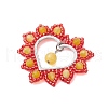 Seed Beads Beaded Charms PALLOY-MZ00271-3