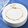 304 Stainless Steel Cable Chain Bracelets for Women BJEW-A036-23G-1