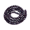 Electroplate Glass Beads Strands EGLA-A044-T4mm-A15-3
