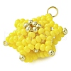 Seed Beads Beaded Charms PALLOY-MZ00286-4