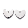 Tarnish Resistant 201 Stainless Steel Stamping Blank Tag Charms STAS-F207-26P-2