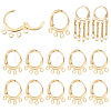 BENECREAT 10 Pair Brass Leverback Earring Findings KK-BC0013-27-1