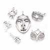 Tibetan Style Alloy Pendants TIBEP-X0185-51AS-3