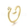 Brass Cuff Rings for Women RJEW-U044-B-4