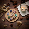 SUNNYCLUE 21 Pcs 7 Colors Red Rainbow Jasper & Topaz Jade & Tiger Eye & Green Aventurine & Blue Spot Stone & Amethyst & Turquoise Pendants G-SC0002-18P-4
