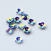 Ornament Accessories Disc Plastic Paillette Beads PVC-R013-8mm-0430-1