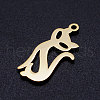 201 Stainless Steel Kitten Pendants STAS-Q201-JN288-2-2