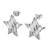 201 Stainless Steel Stud Earrings EJEW-K270-19P-1