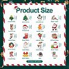 Yilisi 18Pcs 18 Style Christmas Bell & Tree & Sock & Snowman & Candy Cane Enamel Pin JEWB-YS0001-10-13