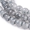 Spray Painted Glass Beads Strands GLAA-A038-B-49-3