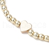 Electroplate Non-magnetic Synthetic Hematite Beaded Stretch Bracelets for Women BJEW-JB11504-04-3