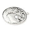 Tibetan Style Alloy Big Pendants TIBEP-F077-01B-2
