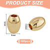 GOMAKERER 100Pcs Rack Plating Brass Beads KK-GO0001-72-2