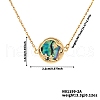 Exquisite Brass Pave Clear Shiny Cubic Zirconia Flat Round with Star Pendant Necklaces DS0332-6
