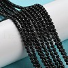 Natural Black Onyx Beads Strands G-Q004-C01-01-2
