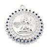Brass Micro Pave Cubic Zirconia Pendants KK-L228-14P-02-1
