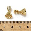 Rack Plating Brass Micro Pave Cubic Zirconia Cup Pearl Peg Bails Pin Pendants KK-S397-14G-3