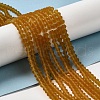 Imitate Austrian Crystal Frosted Glass Beads Strands EGLA-A039-T6mm-MD28-2