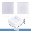HOBBIESAY 15Pcs Clear Window Plastic Loose Diamond Boxes OBOX-HY0001-02A-2