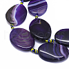Natural Banded Agate/Striped Agate Beads Strands G-I245-54C-3