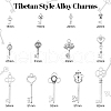 Tibetan Style Alloy Pendants PALLOY-CJ0001-106-2