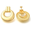 Rack Plating Ring Brass Stud Earrings EJEW-I310-05G-1