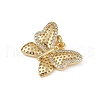 Brass Micro Pave Cubic Zirconia Pendants KK-S528-01G-2