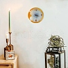Flat Round with Woodpecker DIY Food Grade Silicone Clock Display Molds SIMO-PW0015-48A-2
